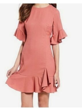 Gianni Bini Erika Flutter Sleeve Mini Dress